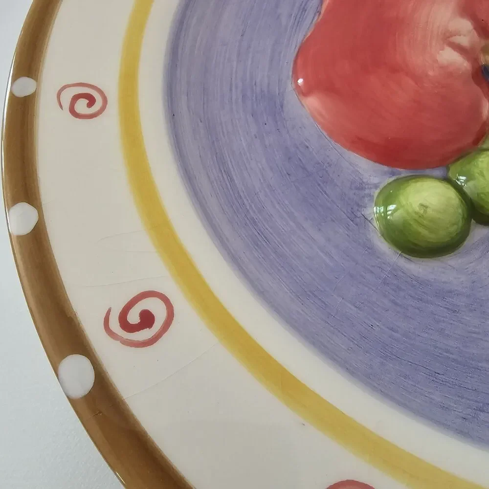 Set of 2 Vintage CBK Ltd 2002 Hand Painted Ceramic Plates 10